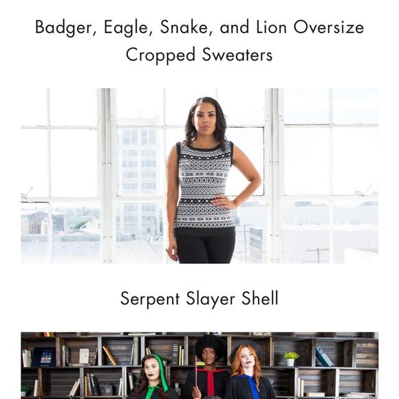 Elhoffer Harry Potter Serpent Slayer shell sweater - Picture 7 of 7